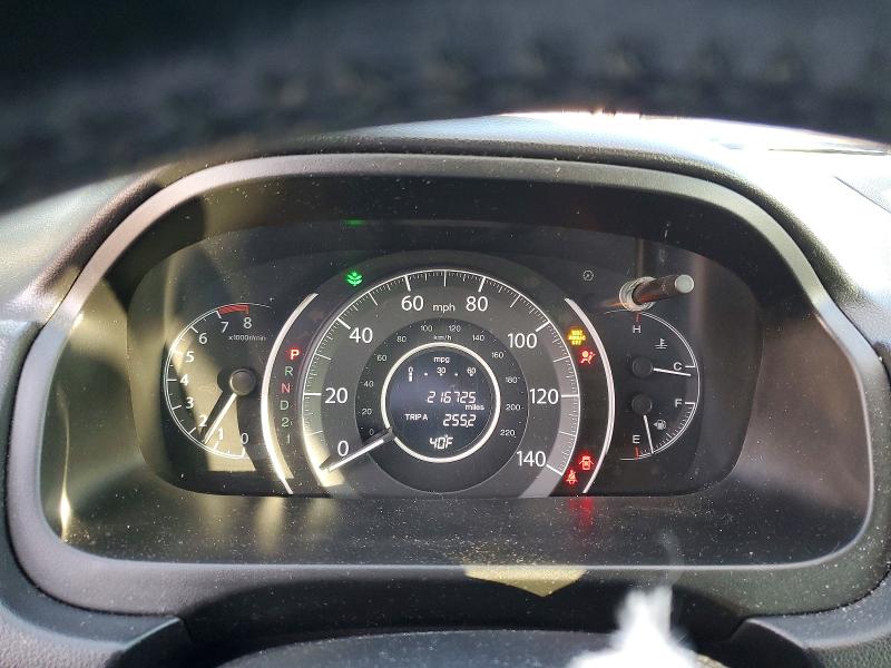 Photo 9 from auction – 2012 HONDA CR-V with VIN 5J6RM3H72CL044108