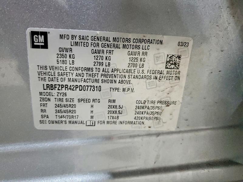 Photo 14 from auction – 2023 BUICK ENVISION E with VIN LRBFZPR42PD077310