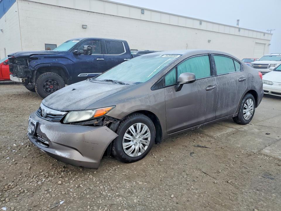 HONDA CIVIC LX 2012 with VIN 2HGFB2F53CH607045 - Photo from auction
