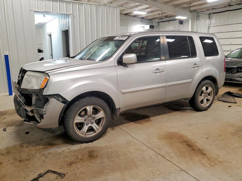 HONDA PILOT EXL 2013 with VIN 5FNYF4H55DB028005 - Photo from auction