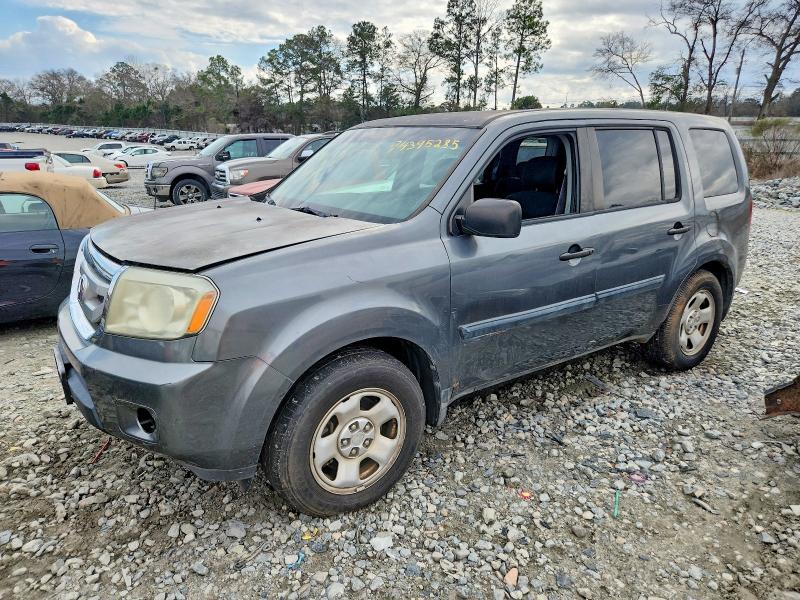 HONDA PILOT LX 2011 with VIN 5FNYF4H28BB008527 - Photo from auction