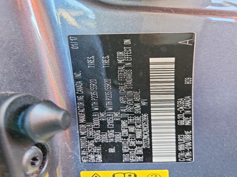 Photo 14 from auction – 2017 LEXUS RX 350 BAS with VIN 2T2ZZMCA2HC052896