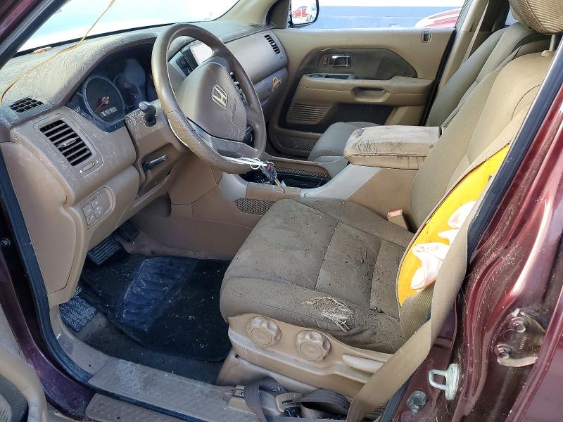 Photo 7 from auction – 2007 HONDA PILOT LX with VIN 5FNYF18137B000901