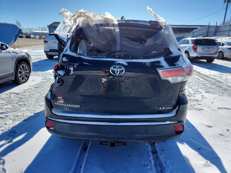 Photo 6 from auction – 2014 TOYOTA HIGHLANDER with VIN 5TDBKRFH1ES018239