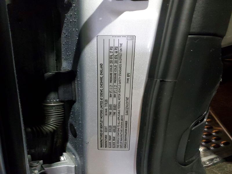 Photo 14 from auction – 2018 BENTLEY BENTAYGA with VIN SJAAC2ZV6JC017487