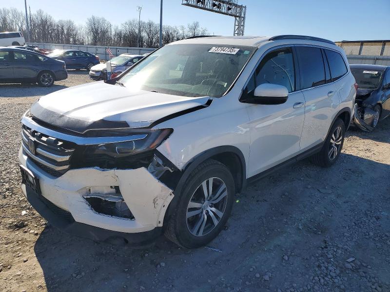 HONDA PILOT EXL 2018 with VIN 5FNYF6H68JB016351 - Photo from auction