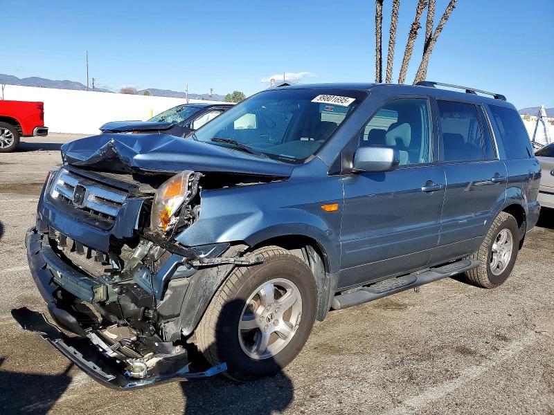 HONDA PILOT EX 2007 with VIN 2HKYF18457H509870 - Photo from auction