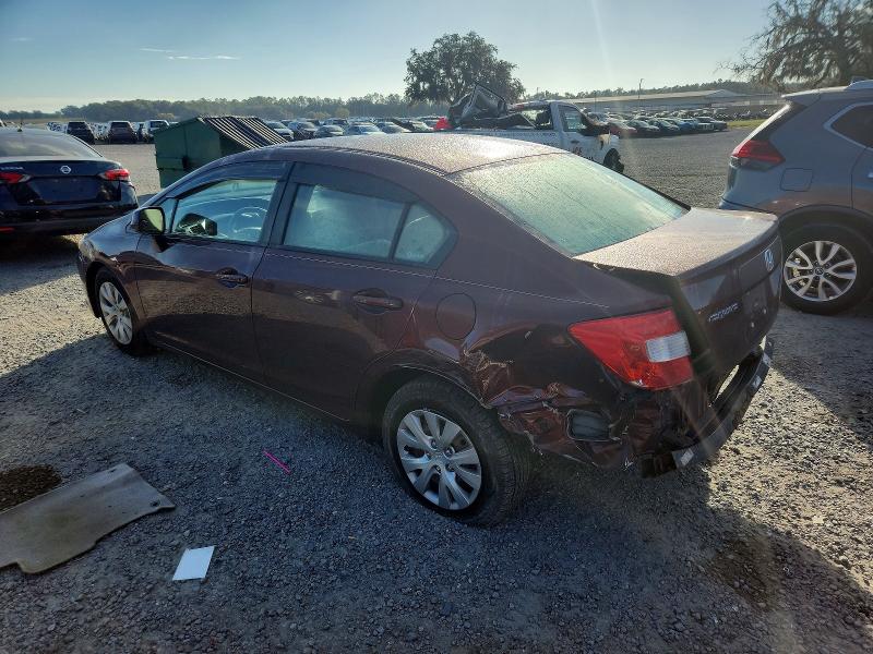 Photo 2 from auction – 2012 HONDA CIVIC LX with VIN 19XFB2F5XCE334700
