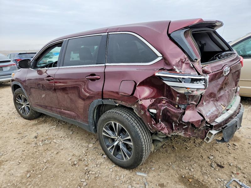 Photo 2 from auction – 2019 TOYOTA HIGHLANDER with VIN 5TDZZRFH8KS348711