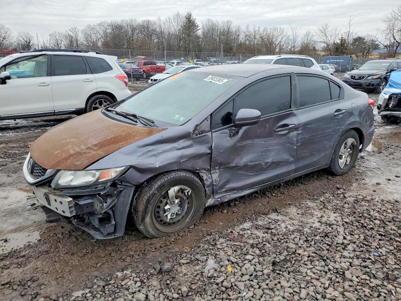 HONDA CIVIC LX 2014 with VIN 19XFB2F57EE214856 - Photo from auction