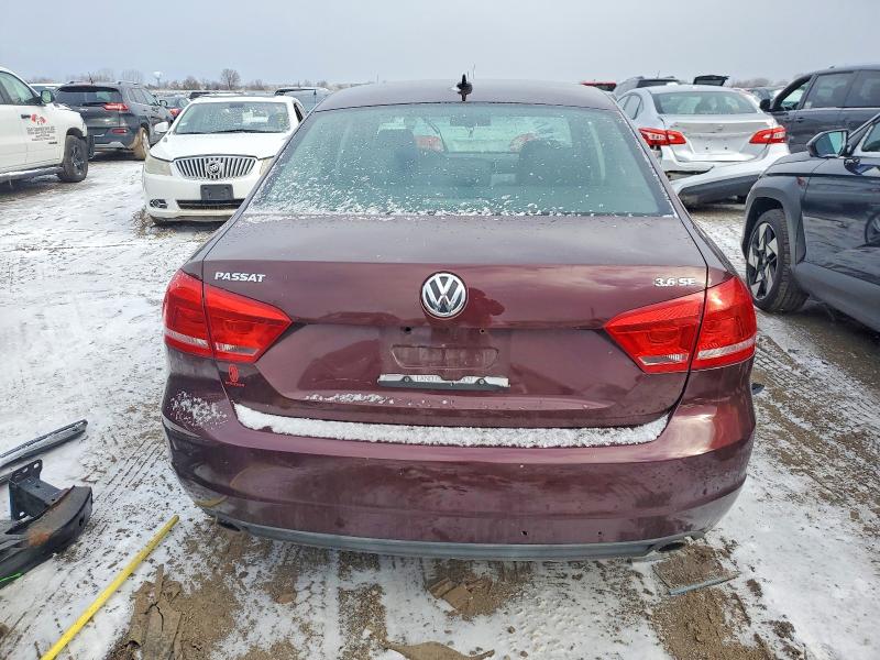 Photo 6 from auction – 2013 VOLKSWAGEN PASSAT SE with VIN 1VWBM7A38DC123111