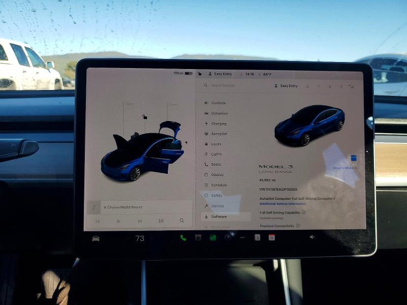 Photo 9 from auction – 2018 TESLA MODEL 3 with VIN 5YJ3E1EA2JF110203