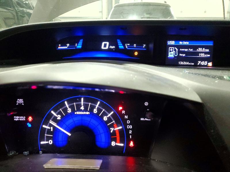 Photo 9 from auction – 2012 HONDA CIVIC LX with VIN 19XFB2F52CE025996