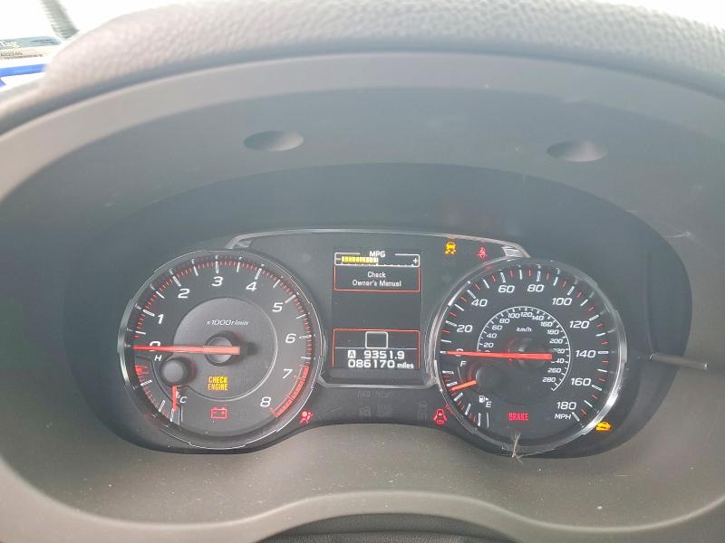 Photo 9 from auction – 2018 SUBARU WRX with VIN JF1VA1A63J9839736