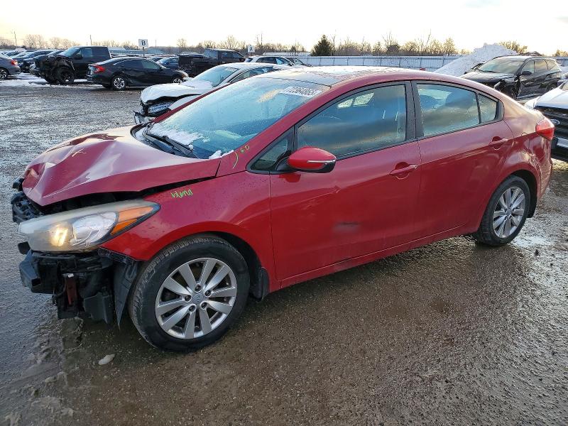 KIA FORTE LX 2014 with VIN KNAFX4A65E5146921 - Photo from auction