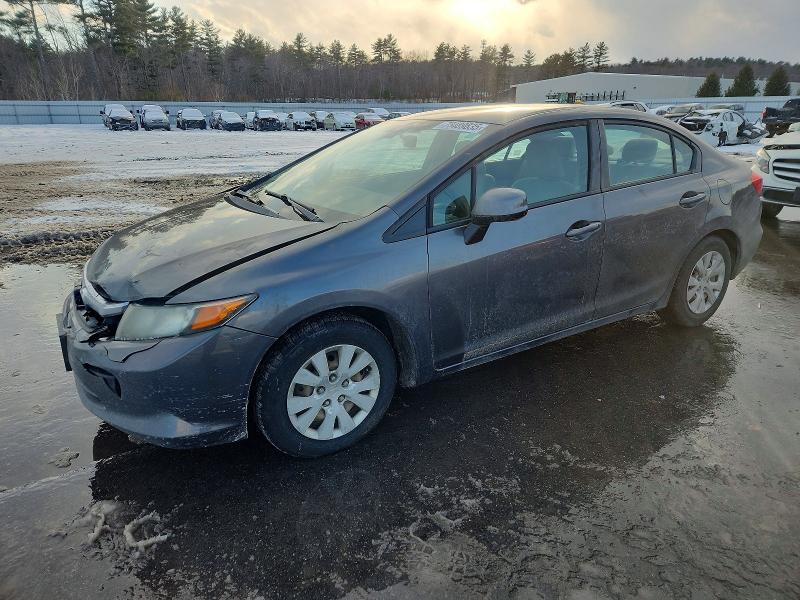 HONDA CIVIC LX 2012 with VIN 2HGFB2F5XCH596612 - Photo from auction