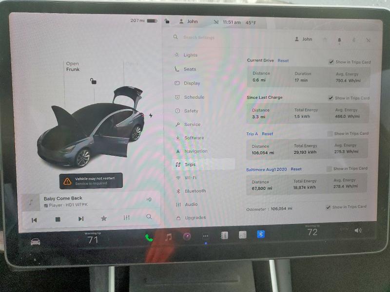 Photo 9 from auction – 2017 TESLA MODEL 3 with VIN 5YJ3E1EA6HF000913
