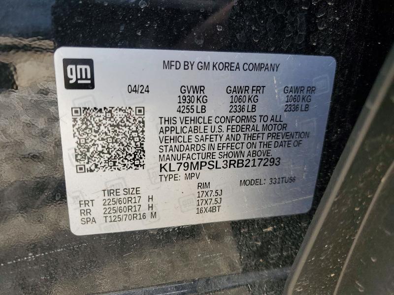 Photo 14 from auction – 2024 CHEVROLET TRAILBLAZER with VIN KL79MPSL3RB217293