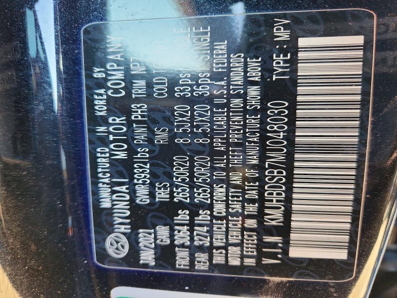 Photo 14 from auction – 2021 GENESIS GV80 BASE with VIN KMUHBDSB7MU048030