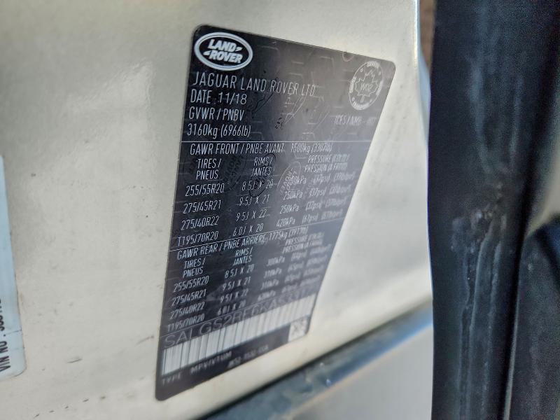 Photo 14 from auction – 2019 LAND ROVER RANGE ROVE with VIN SALGS2RE6KA533172