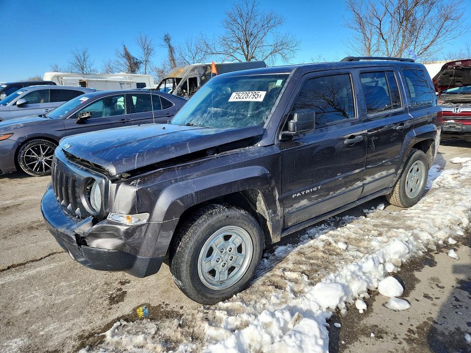 Photo 1 from auction – 2016 JEEP PATRIOT SP with VIN 1C4NJPBB4GD601473