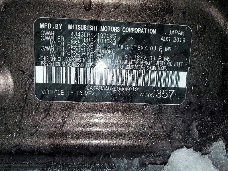 Photo 14 from auction – 2020 MITSUBISHI OUTLANDER with VIN JA4AR3AUXLU006019