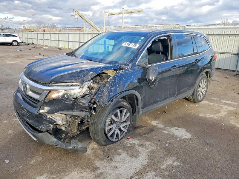 HONDA PILOT EXL 2021 with VIN 5FNYF5H59MB007325 - Photo from auction