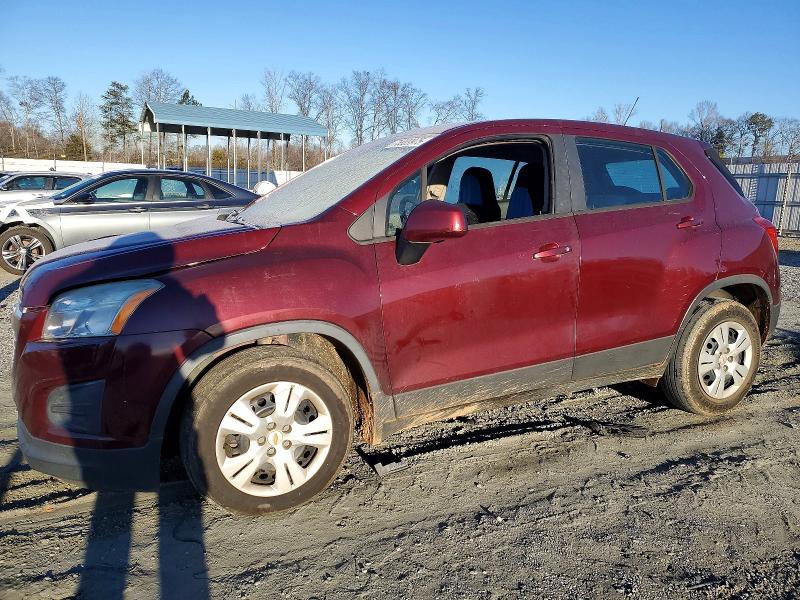 CHEVROLET TRAX LS 2016 with VIN 3GNCJKSB2GL134050 - Photo from auction