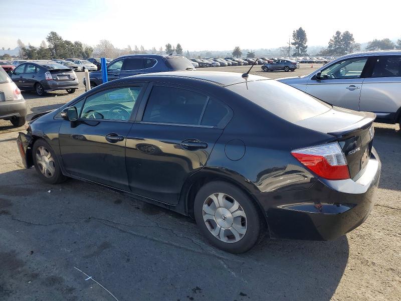 Photo 2 from auction – 2012 HONDA CIVIC HYBR with VIN JHMFB4F2XCS009722