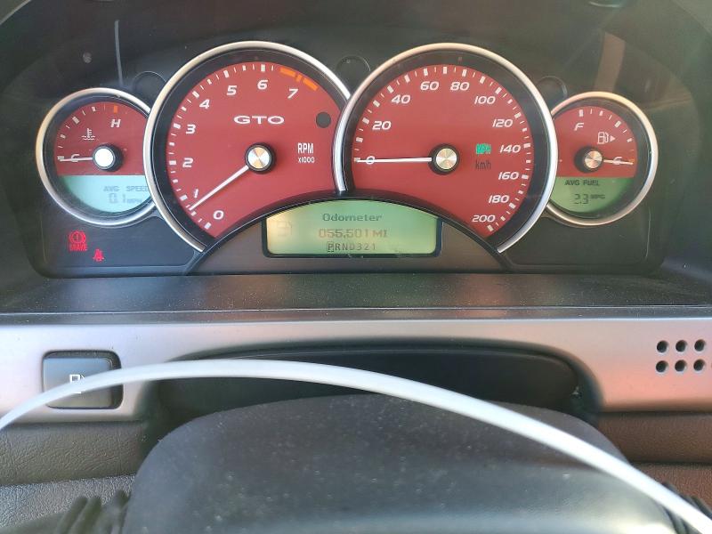 Photo 9 from auction – 2005 PONTIAC GTO with VIN 6G2VX12U55L460095