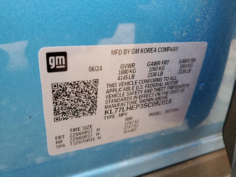 Photo 14 from auction – 2025 CHEVROLET TRAX 1LT with VIN KL77LHEP3SC092018
