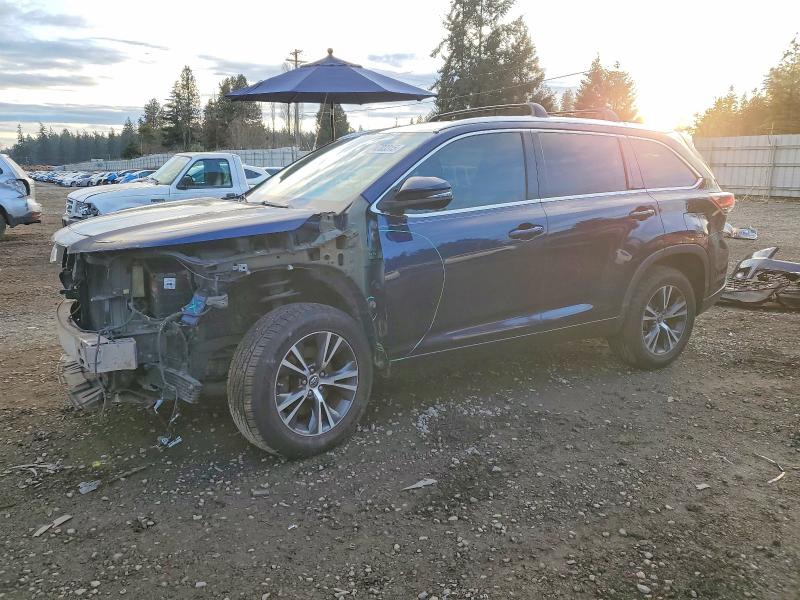 TOYOTA HIGHLANDER 2016 with VIN 5TDKKRFH3GS155489 - Photo from auction
