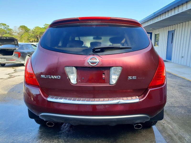 Photo 6 from auction – 2006 NISSAN MURANO SL with VIN JN8AZ08W36W535188