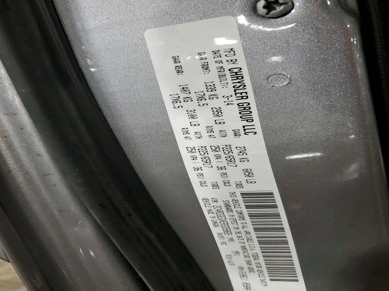 Photo 14 from auction – 2014 DODGE GRAND CARA with VIN 2C4RDGEGXER335869