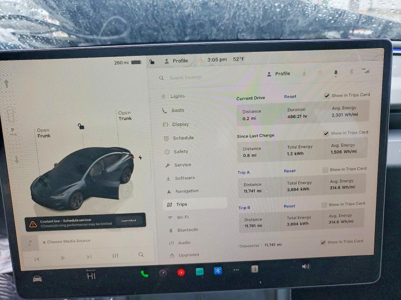 Photo 9 from auction – 2024 TESLA MODEL 3 with VIN 5YJ3E1ET0RF881210