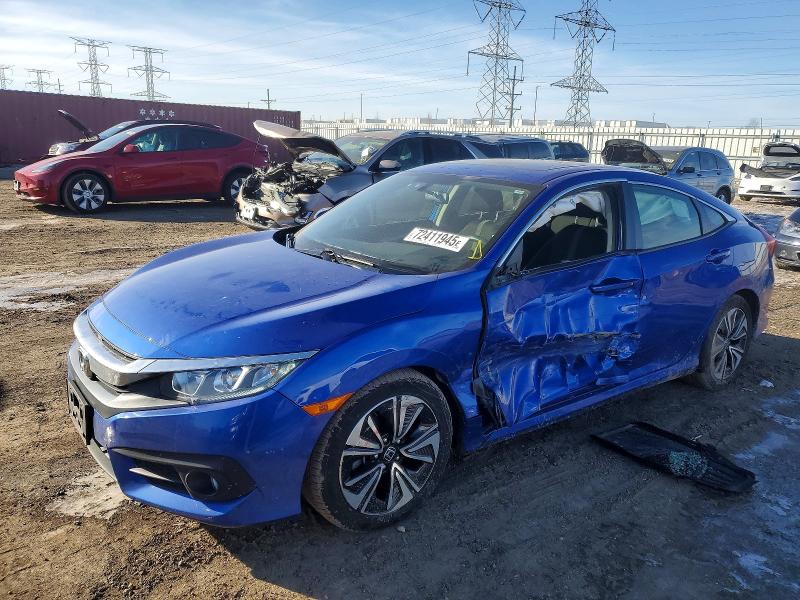HONDA CIVIC EX 2018 with VIN JHMFC1F32JX027426 - Photo from auction