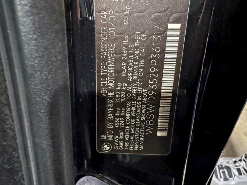 Photo 10 from auction – 2009 BMW M3 with VIN WBSWD93529P361317