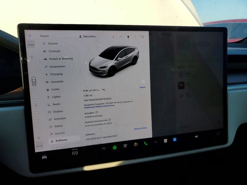 Photo 9 from auction – 2024 TESLA MODEL X with VIN 7SAXCDE59RF436624