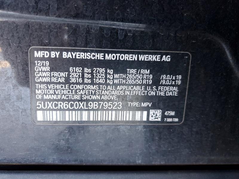 Photo 14 from auction – 2020 BMW X5 with VIN 5UXCR6C0XL9B79523
