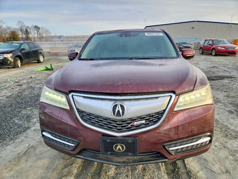 Photo 5 from auction – 2014 ACURA MDX with VIN 5FRYD4H4XEB003503