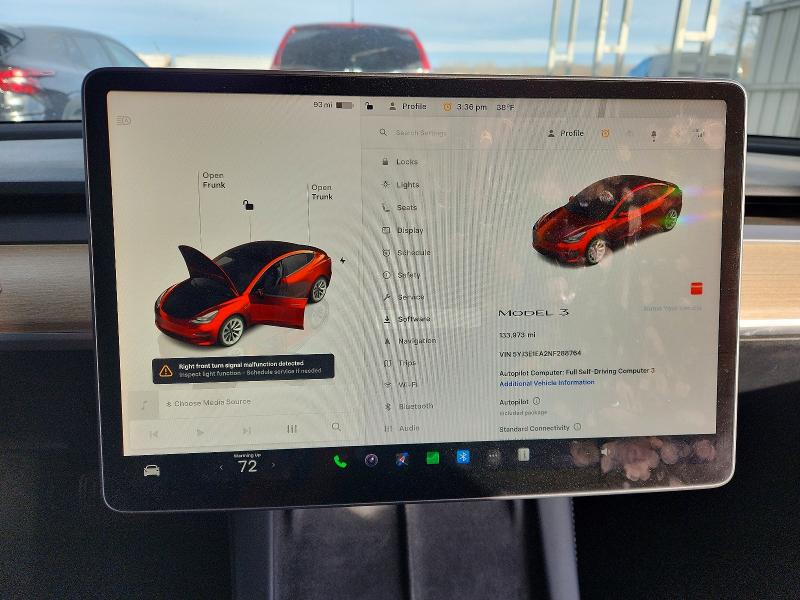 Photo 9 from auction – 2022 TESLA MODEL 3 with VIN 5YJ3E1EA2NF288764