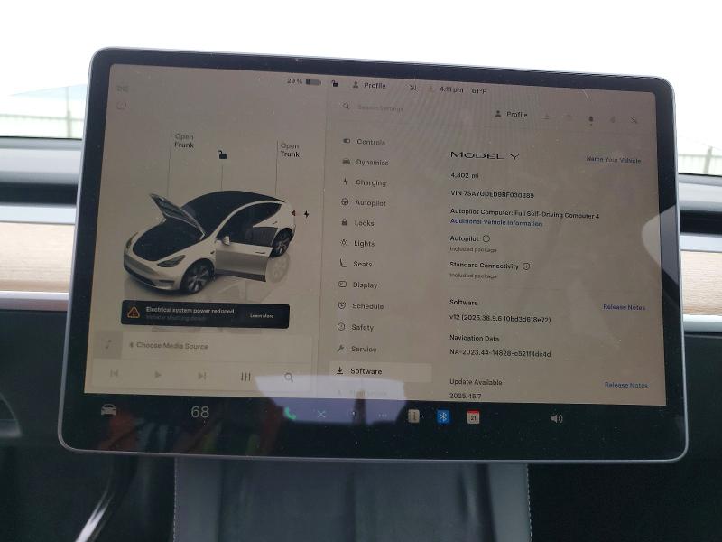 Photo 9 from auction – 2024 TESLA MODEL Y with VIN 7SAYGDED9RF030889