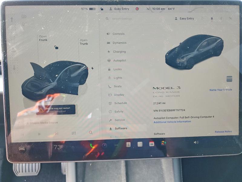 Photo 9 from auction – 2024 TESLA MODEL 3 with VIN 5YJ3E1EB6RF797724