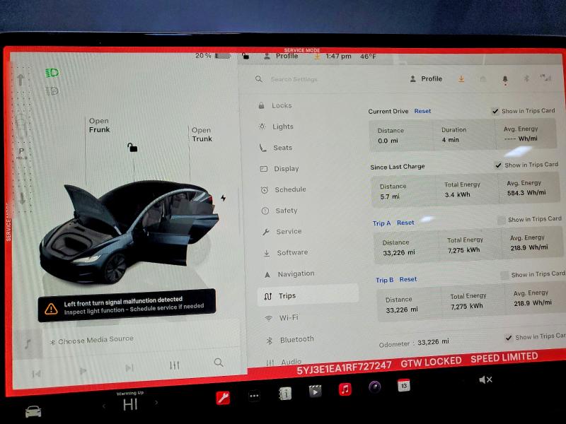 Photo 9 from auction – 2024 TESLA MODEL 3 with VIN 5YJ3E1EA1RF727247