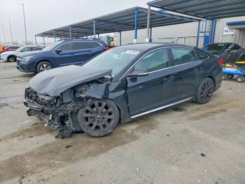 HYUNDAI SONATA 2016 with VIN 5NPE34AF3GH422848 - Photo from auction