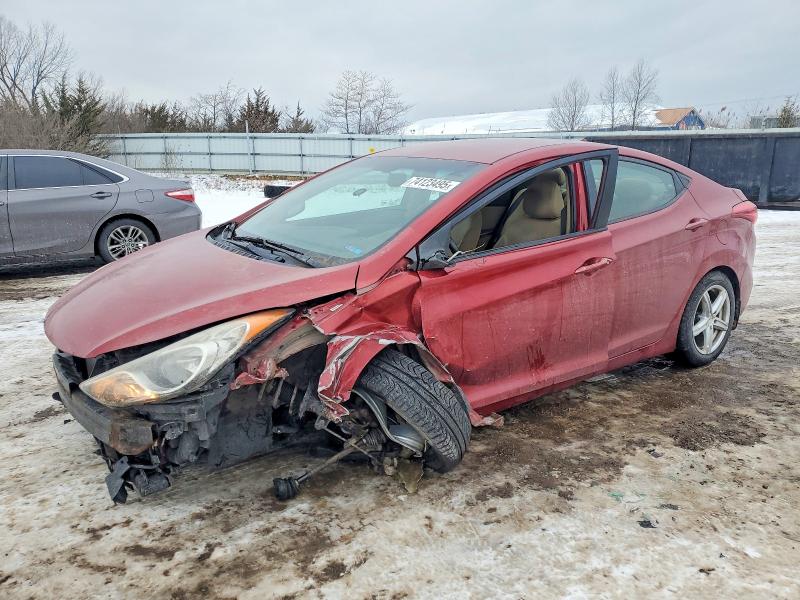 HYUNDAI ELANTRA GL 2011 with VIN KMHDH4AE5BU141228 - Photo from auction