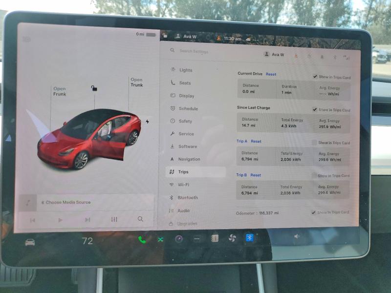 Photo 9 from auction – 2018 TESLA MODEL 3 with VIN 5YJ3E1EBXJF056111