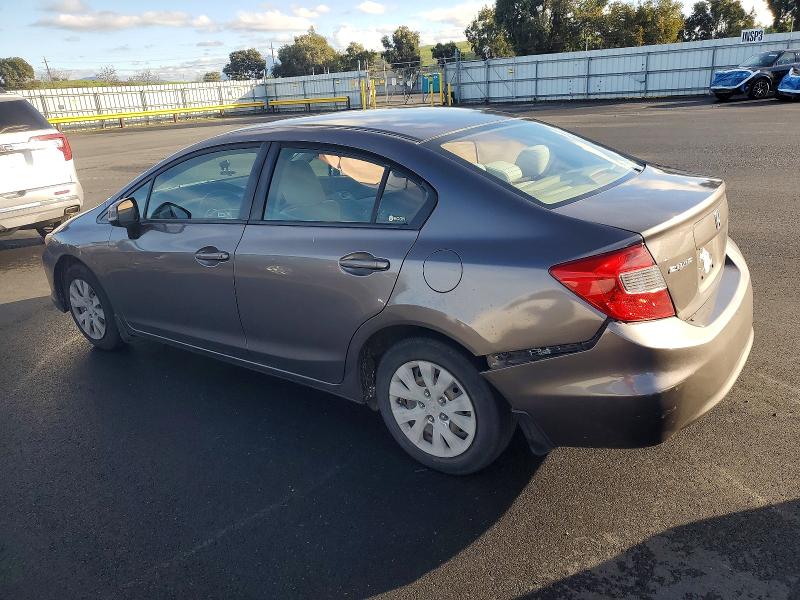 Photo 2 from auction – 2012 HONDA CIVIC with VIN JHMFB2F58CS004677