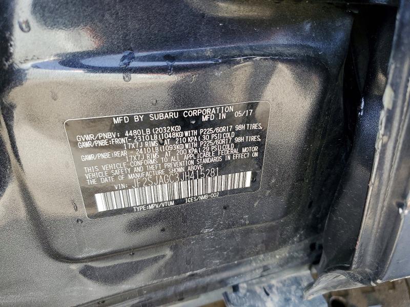 Photo 14 from auction – 2018 SUBARU FORESTER 2 with VIN JF2SJAGC3JH415281