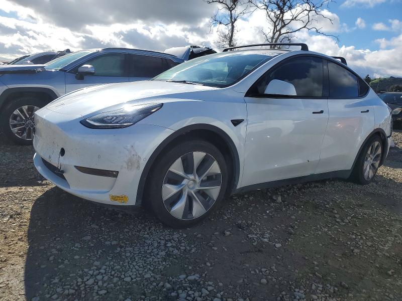TESLA MODEL Y 2022 with VIN 7SAYGDEE6NF448359 - Photo from auction